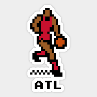 8-Bit Basketball - Atlanta Sticker